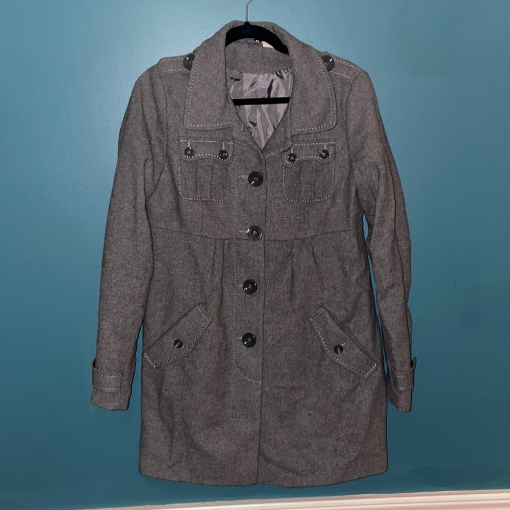 H&M Perfect Gray Peacoat